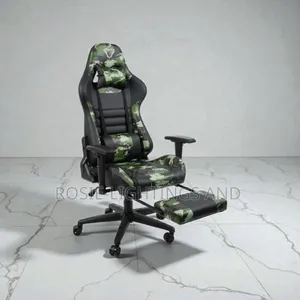 Furgle Gaming Chair With Footrest - Camouflage/Black