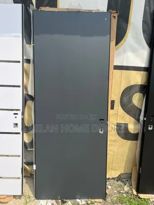 Extra Height 880 Plain Gray Isreali Security Door