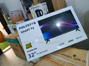 New Polystar 32 Inch Smart Tv - Wifi, Bluetooth Hdmi Ports