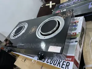 Qasa Dual Infrared Glass Cooker QGC-2bg Elegant Finish Tough Body