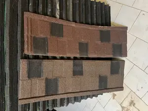 Stone Coated Roofing Tiles Shingle Design With Line