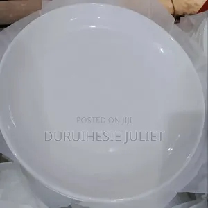 Dozen of Flat White Plates