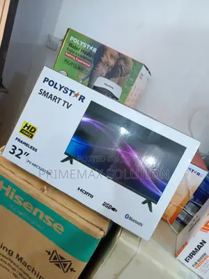 Polystar 32" Hd Smart Tv With Built-in Wifi Lan Port