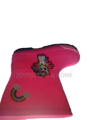High Quality Girls Rain Boot-Pink and Black