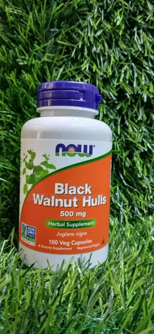 Now Foods Black Walnut Hulls 500mg- 100vegcasules