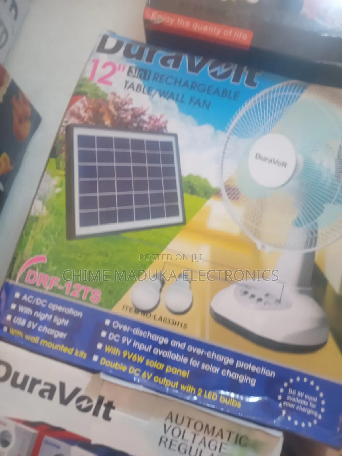 Rechargeable Table Fan
