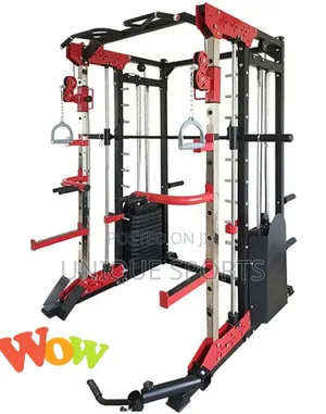 Multi- Functional Power Rack With Smith Machine and Cable System