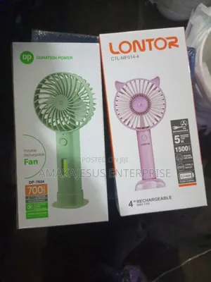 Lontor 4" Rechargeable Mini Standing Fan Wit Lithum Battery Mf014-4