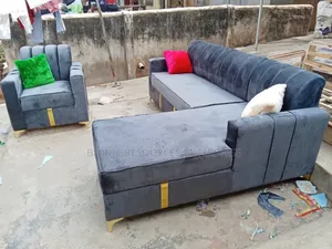 Grey Color L Shape Chairs Available