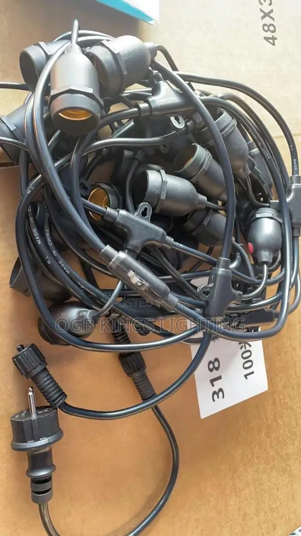 String Cable Commercial Grade Waterproof With E27