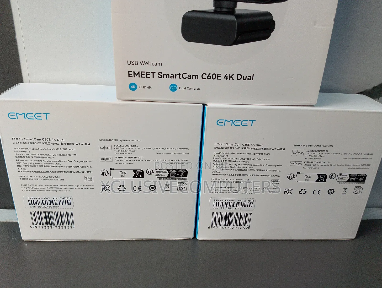 Emeet Smartcam C60e Dual Webcam With Remote Control