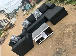 L Shape Chairs With Locally Made Center Table