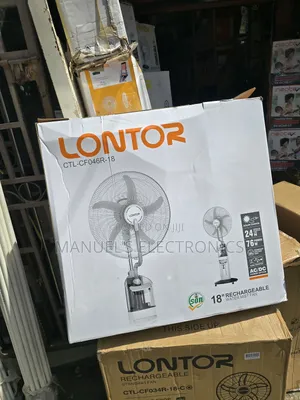 A Brand New Lontor Rechargeable Standing Water Mist Fan