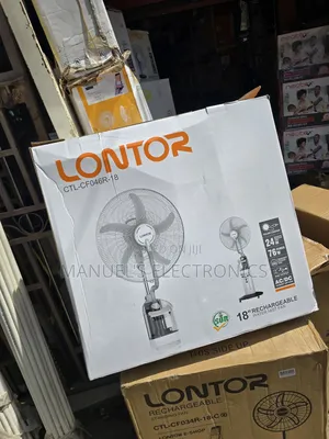 Lontor 18inch Rechargeable Standing Water Mist Fan