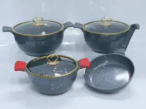 A Set of Non-Stick Aluminum Cookware.