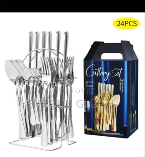 24-Piece Stainless Steel Cutlery Set