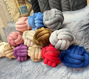 Luxurious Knotted Throw Pillow