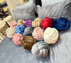 Luxurious Knotted Throw Pillow