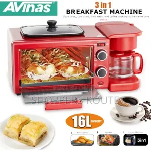 Avinas 3 in 1 Electric Multifunction 16l Breakfast Machine Av 16l
