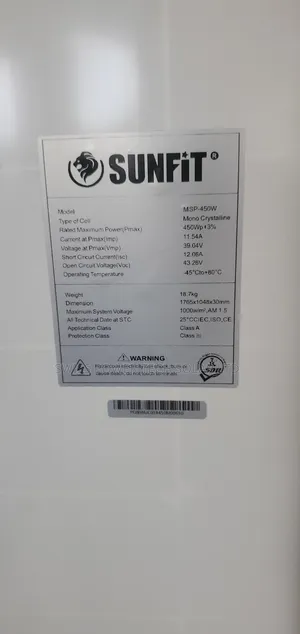 450w Sunfit Solar Mono Panel