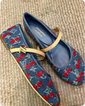 Lv X Murakami Denim Romy Flat Size 37-42