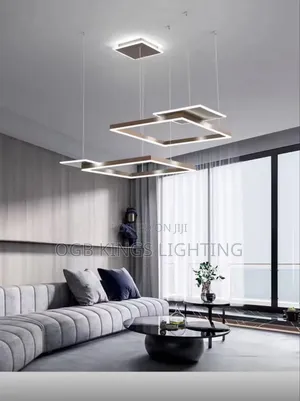 Square and Round Led Chandelier Modern Luxury Design Light