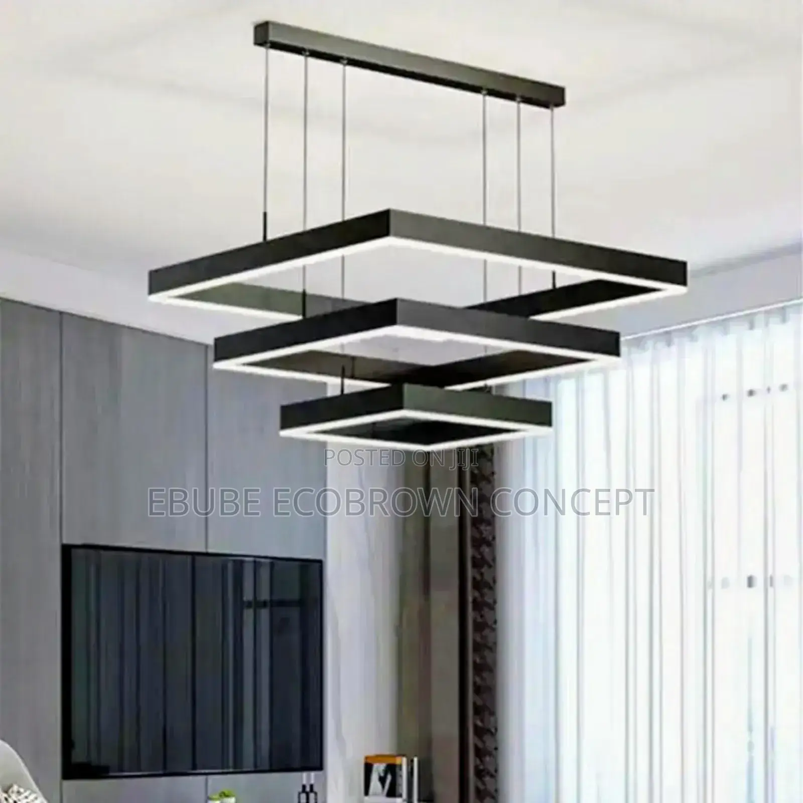 3 Ring Chandelier Modern Led Light
