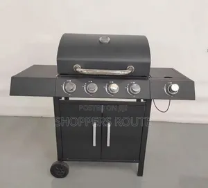 4 Burner Gas Barbecue (Bbq) With Side Grill Machine