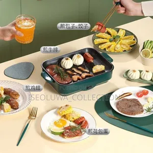 Skoedi 2in1 High Quality 600w Electric Non-Stick Bake/Fry Pan