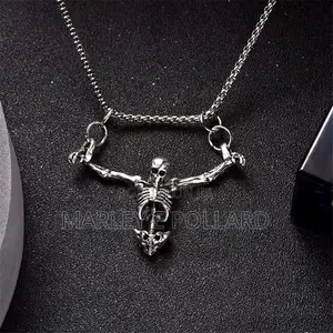 Vintage Punk Gothic Skull Stainless Steel Rope Chain