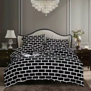 Bricks Bedding Sets Bedsheet and Duvet With 4pillowcases