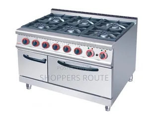 Industrial 6 Burner Gas With Oven