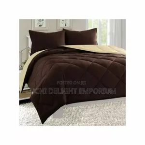 Unique Duvet, Bedsheet With 4 Pillowcase Mix Brown/Khaki (6/6)