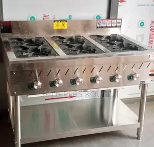 Industrial Stand 6 Burner Gas