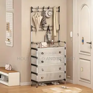 5 Layer Dust Proof Shoe Rack and Hat Hanger