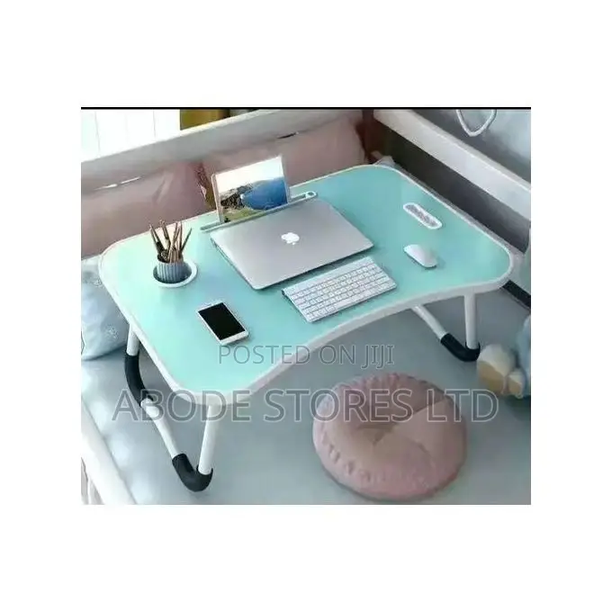 Multipurpose Foldable Wooden Laptop/Study Table Blue