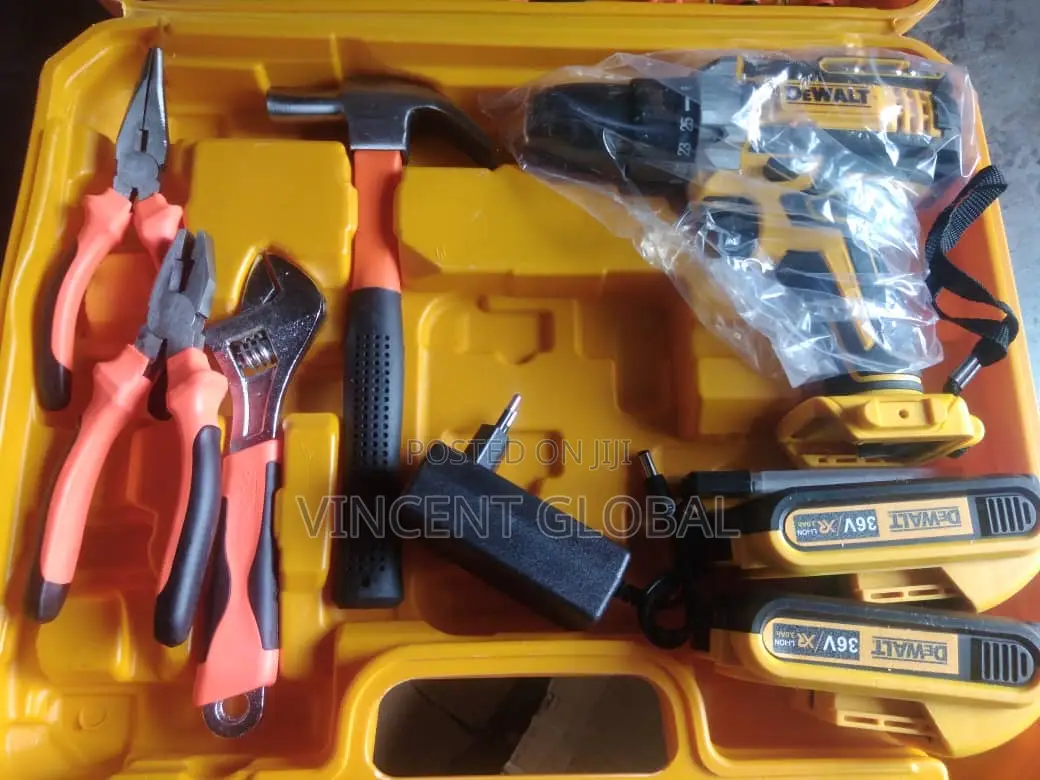 Dewalt Toolbox With 36v Screw Machine