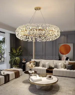 Round Crystal Modern Chandelier