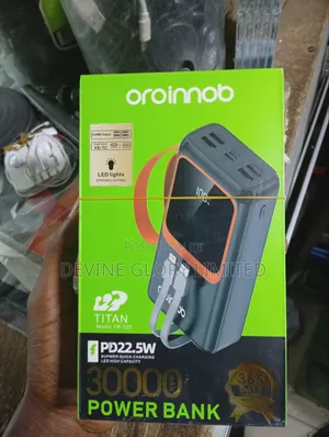 Oroinnob Titan Yb-020 30,000mah Power Bank – Pd22.5w Fast Charge