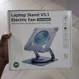 Rotatable Laptop Stand V5.1 With an Integrated Electric Fan.