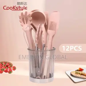 A Set of 12 Silicone Kitchen Utensil