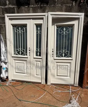 4ft White French Glass Security Door