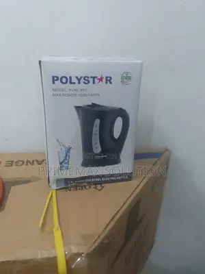 Polystar 1.8l Electric Kettle, Auto Switch-Off Boil-Dry Protection