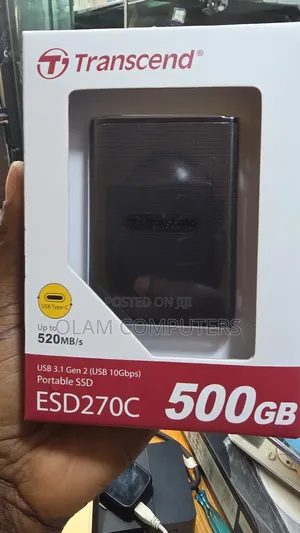 Transcend 500gb Portable SSD External Drive