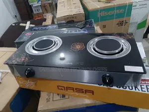 Qasa Infrared 2 Burner (Flameless) Toughened Glass Top – New