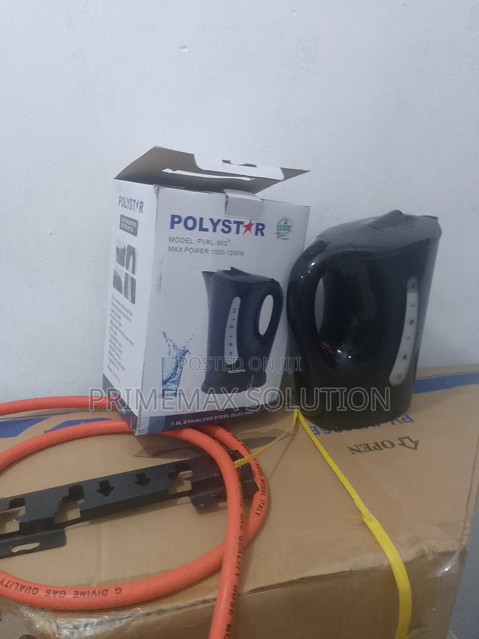 Durable Polystar 1.8l Cordless Kettle With Bs Plug Compatibility
