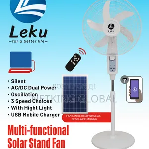 Leku Multifunctional Solar Stand Fan