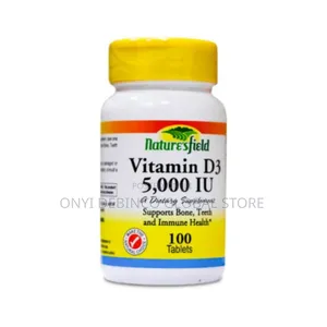 Nature's Field Vitamin D3 5000iu for Bone and Teeth 100 Tab