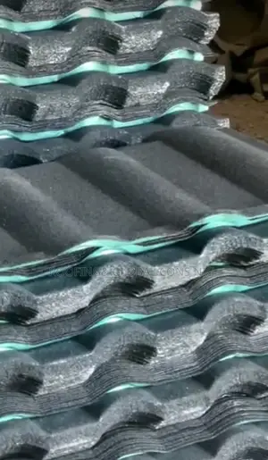 Korea Pure Milano Black Design Stone Coated Roofing Sheet