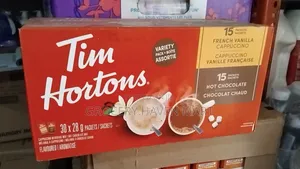 Tim Hortons Variety Pack Hot Chocolate and French Vanilla Cappuccino,